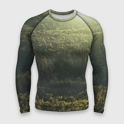 Рашгард мужской Летний лес, цвет: 3D-принт