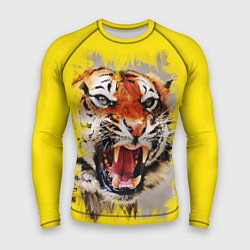 Рашгард мужской Оскал тигра, цвет: 3D-принт