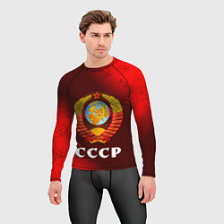 Рашгард мужской СССР USSR, цвет: 3D-принт — фото 2