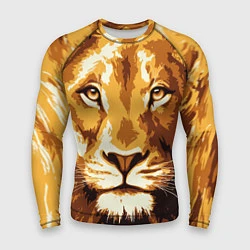 Рашгард мужской Взгляд льва, цвет: 3D-принт