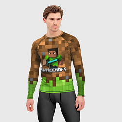 Рашгард мужской Minecraft logo heroes, цвет: 3D-принт — фото 2