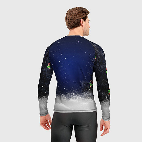 Мужской рашгард Новогодний Кот / 3D-принт – фото 4