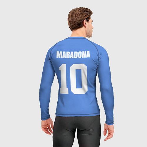 Мужской рашгард Диего Марадона Наполи Ретро / 3D-принт – фото 4