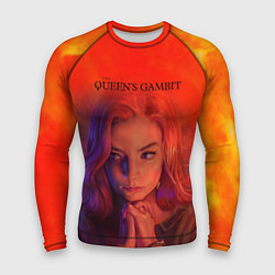 Рашгард мужской Queens Gambit Ход Королевы, цвет: 3D-принт