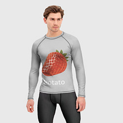 Рашгард мужской Strawberry potatoes, цвет: 3D-принт — фото 2