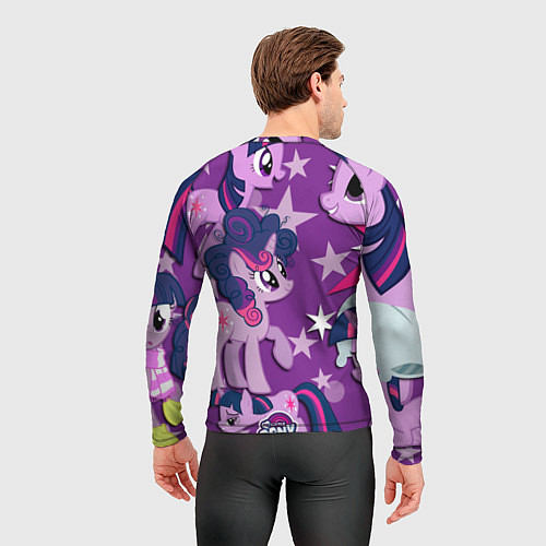 Мужской рашгард Twilight Sparkle / 3D-принт – фото 4