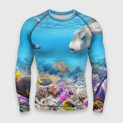Рашгард мужской Морской мир, цвет: 3D-принт