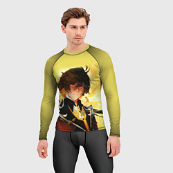 Рашгард мужской ЧЖУН ЛИ GENSHIN IMPACT, цвет: 3D-принт — фото 2