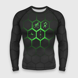 Мужской рашгард Триатлон спортсмены