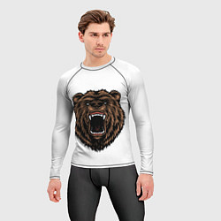 Рашгард мужской Свирепый медведь, цвет: 3D-принт — фото 2
