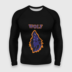 Рашгард мужской The Wolfs, цвет: 3D-принт
