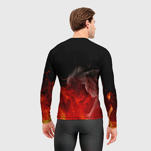 Мужской рашгард Ария в огне / 3D-принт – фото 4
