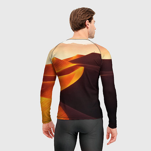 Мужской рашгард Пустыня дюна барханы / 3D-принт – фото 4
