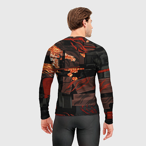 Мужской рашгард HOWL ВОЙ СКИН CS / 3D-принт – фото 4