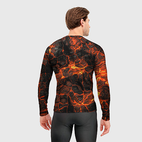 Мужской рашгард Горящая лава / 3D-принт – фото 4