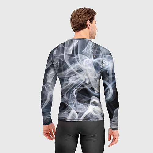 Мужской рашгард Графика дыма / 3D-принт – фото 4