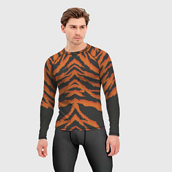 Рашгард мужской Шкура тигра оранжевая, цвет: 3D-принт — фото 2