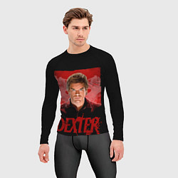 Рашгард мужской Dexter Декстер портрет постер, цвет: 3D-принт — фото 2