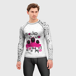 Рашгард мужской SQUID GAME , ИГРА В КАЛЬМАРА, СТРАЖ, цвет: 3D-принт — фото 2