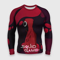 Рашгард мужской Игра в кальмара Red Black, цвет: 3D-принт