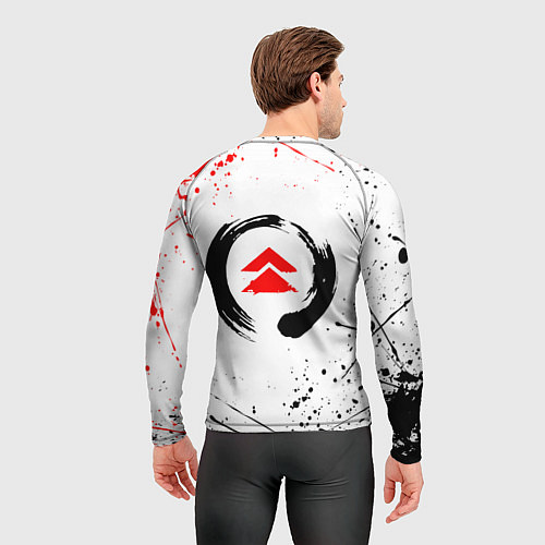 Мужской рашгард GHOST OF TSUSHIMA ПРИЗРАК ЦУСИМЫ КРАСНОЕ СОЛНЦЕ / 3D-принт – фото 4