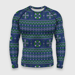 Рашгард мужской Узорный свитер, цвет: 3D-принт