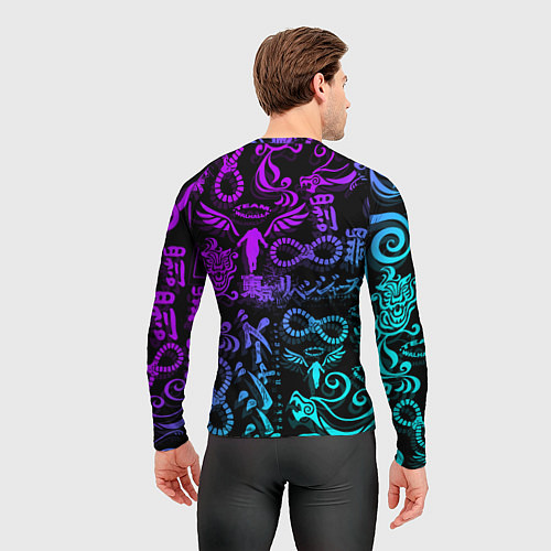 Мужской рашгард ТАТУ ТОКЙСКИЕ МСТИТЕЛИ НЕОН / 3D-принт – фото 4