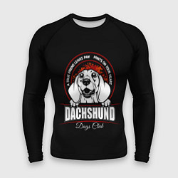 Рашгард мужской Такса Dachshund, цвет: 3D-принт
