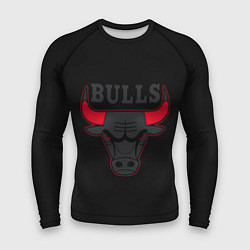 Рашгард мужской CHICAGO BULLS ЧИКАГО БУЛЛС ЯРОСТЬ БЫКА, цвет: 3D-принт