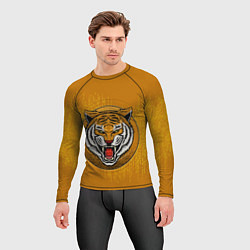Рашгард мужской Голова свирепого тигра, цвет: 3D-принт — фото 2