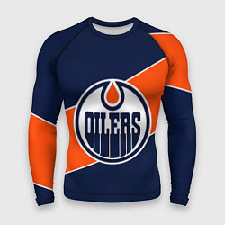 Рашгард мужской Эдмонтон Ойлерз Edmonton Oilers NHL, цвет: 3D-принт