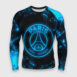 Рашгард мужской PSG NEON STYLE SPORT ПСГ НЕОН, цвет: 3D-принт