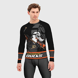 Рашгард мужской Анахайм Дакс, Anaheim Ducks, цвет: 3D-принт — фото 2
