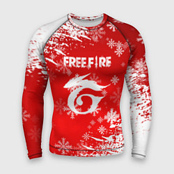 Рашгард мужской Free Fire - Новогодний, цвет: 3D-принт