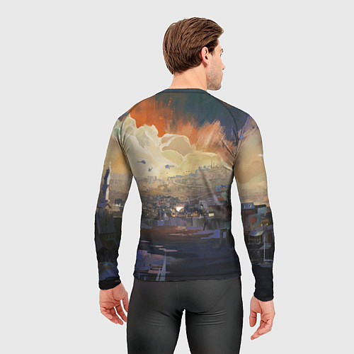 Мужской рашгард Disco Elysium Harrier Du Bois / 3D-принт – фото 4