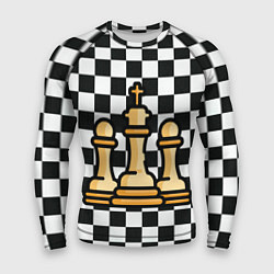 Рашгард мужской ChessKing Abstraction, цвет: 3D-принт