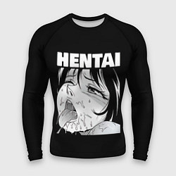 Рашгард мужской HENTAI девочка ahegao, цвет: 3D-принт