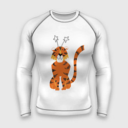 Рашгард мужской Тигр новогодний, цвет: 3D-принт