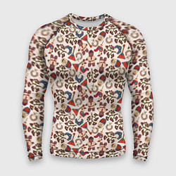 Мужской рашгард Россия паттерн светлый