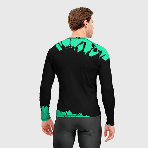 Мужской рашгард BUBBLE KVASS - СКАЛА Краски / 3D-принт – фото 4
