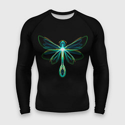 Рашгард мужской Неоновая стрекоза, цвет: 3D-принт