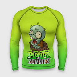 Рашгард мужской Plants vs Zombies зомби, цвет: 3D-принт