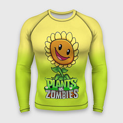 Рашгард мужской Plants vs Zombies - Подсолнух, цвет: 3D-принт