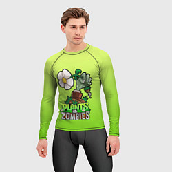 Рашгард мужской Plants vs Zombies зомбо-рука, цвет: 3D-принт — фото 2