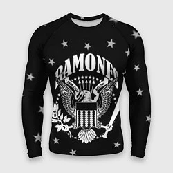 Рашгард мужской Ramones Рамонес, цвет: 3D-принт
