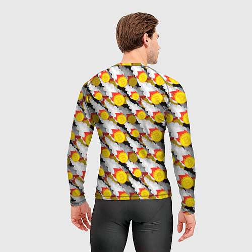 Мужской рашгард Падение Биткоина / 3D-принт – фото 4