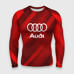 Рашгард мужской Audi red полосы, цвет: 3D-принт