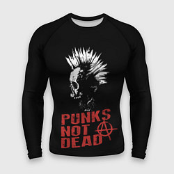 Рашгард мужской Punks Not Dead, цвет: 3D-принт