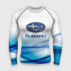 Рашгард мужской Subaru Спорт текстура, цвет: 3D-принт