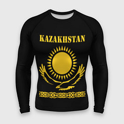 Рашгард мужской KAZAKHSTAN Казахстан, цвет: 3D-принт